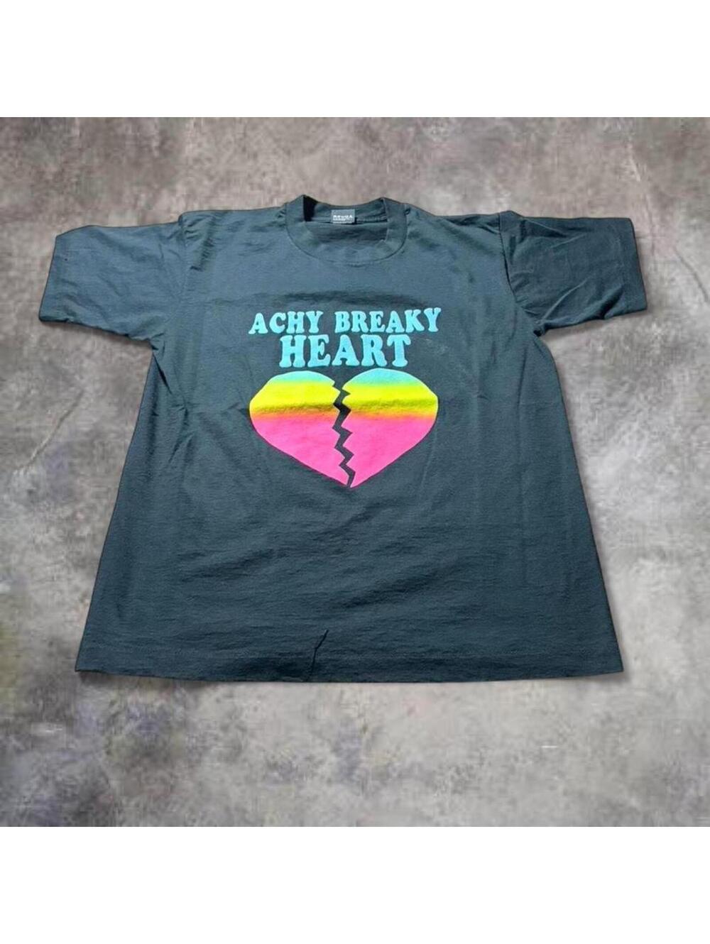 Vintage 90s Achy Breaky Heart T Shirt Screen Stars USA Large Billy Ray Cyrus